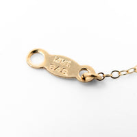 B.A.B. Vintage 14K Gold Y-Bar 3-Diamond Drop Necklace