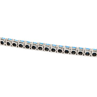 D’Joy Sterling Silver Sleeping Beauty Turquoise 18" Tennis Necklace