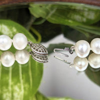 Sterling Silver 10mm Pearl 22"Necklace