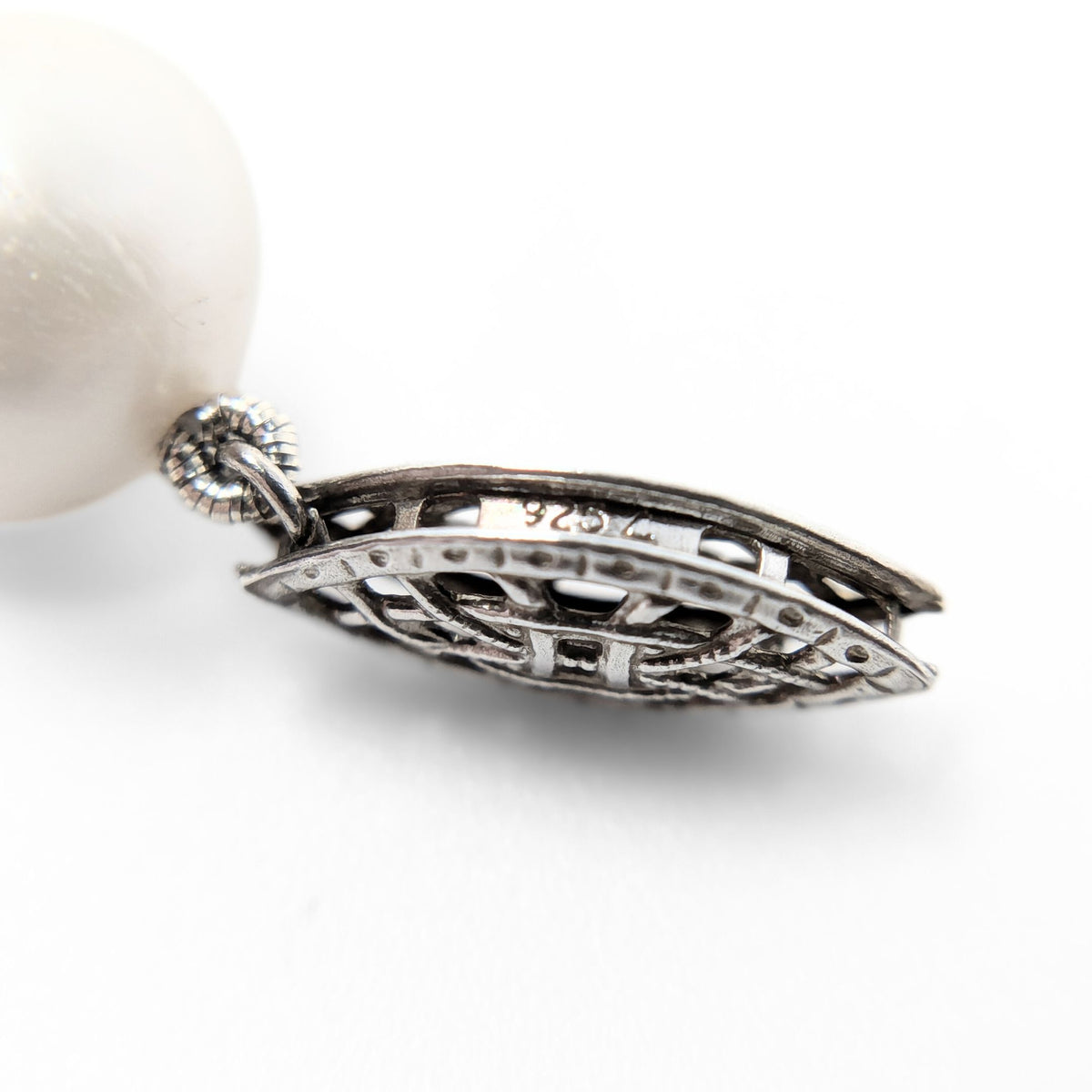 Sterling Silver 10mm Pearl 22"Necklace