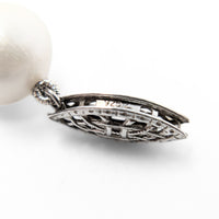 Sterling Silver 10mm Pearl 22"Necklace