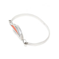 Vintage Sterling Silver James Avery Style Leaf Bangle Bracelet