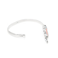 Vintage Sterling Silver James Avery Style Leaf Bangle Bracelet