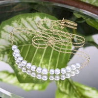 Vintage 14K Gold 4mm Add-A-Pearl 16” Chain Necklace