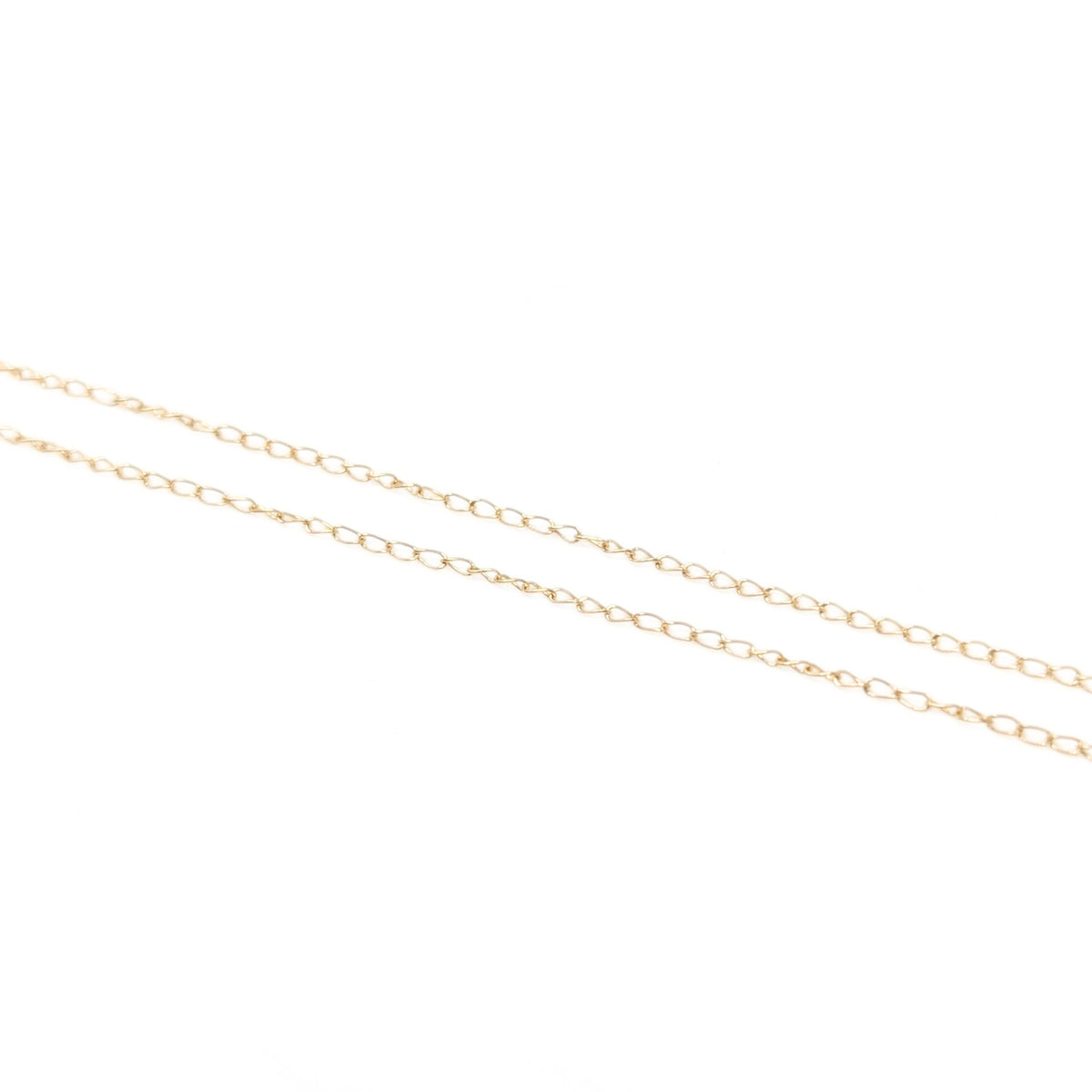 13K Gold & Diamond Victorian Style 18” Pendant Necklace