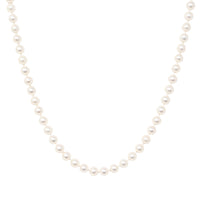 Vintage 18K Gold 20" 6.5mm Pearl Necklace