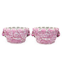 Vintage United Wilson Porcelain Chinese Footbaths (Pair)