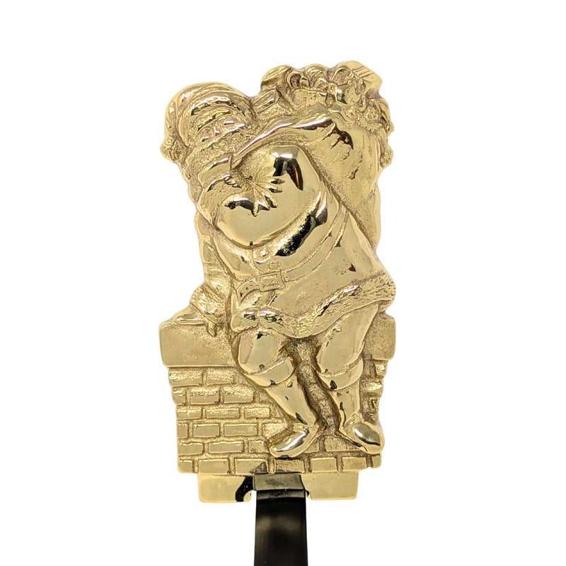 Virginia Metalcrafters Brass Santa Stocking Holder