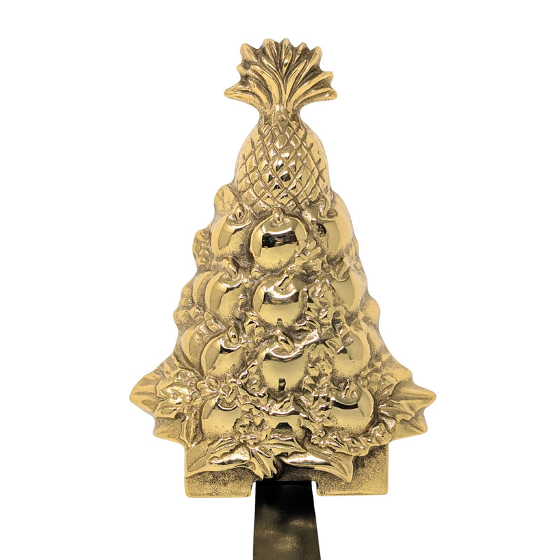 Virginia Metalcrafters Brass Williamsburg Christmas Tree Stocking Holder