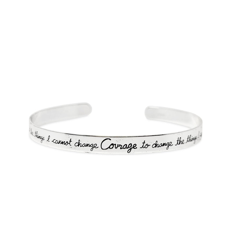 Pandora Sterling Silver “Courage” Cuff Bracelet