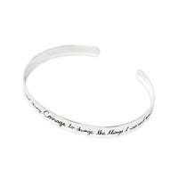 Pandora Sterling Silver “Courage” Cuff Bracelet