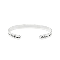 Pandora Sterling Silver “Courage” Cuff Bracelet
