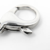 Sterling Silver 8” Rolo Link Heart ID Bracelet