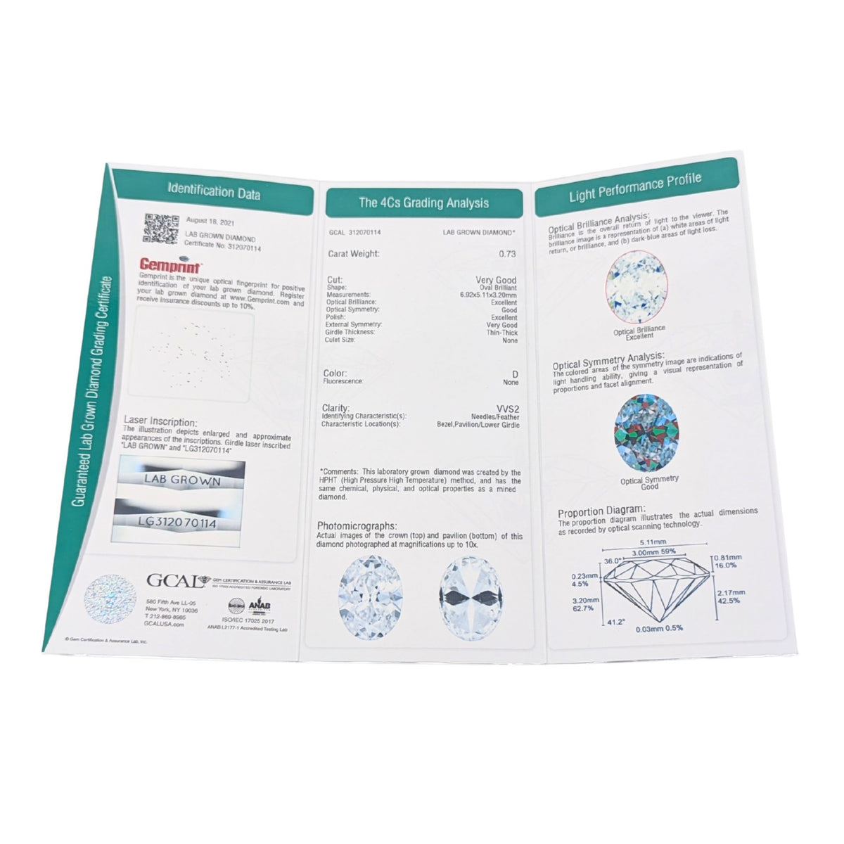 Olive Ave 13K Gold .73ct Lab Diamond "Ivy" Halo Engagement Ring - Sz 6.25