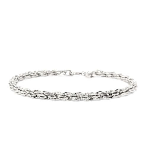 Tiffany & Co. Sterling Silver 5mm Twisted Rope Bracelet