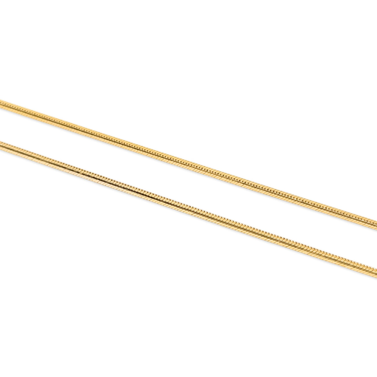 14K Gold Jade Heart 20" Snake Chain Necklace