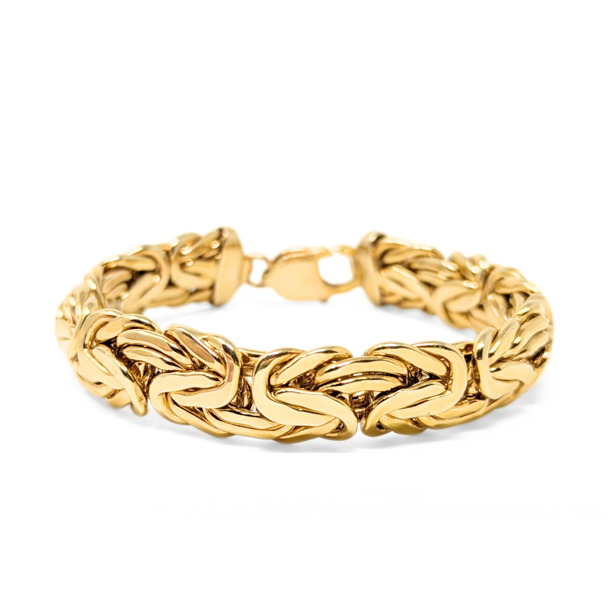 13K Gold 7 3/4" Byzantine Link Bracelet (29.5g)
