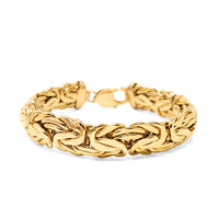 13K Gold 7 3/4" Byzantine Link Bracelet (29.5g)