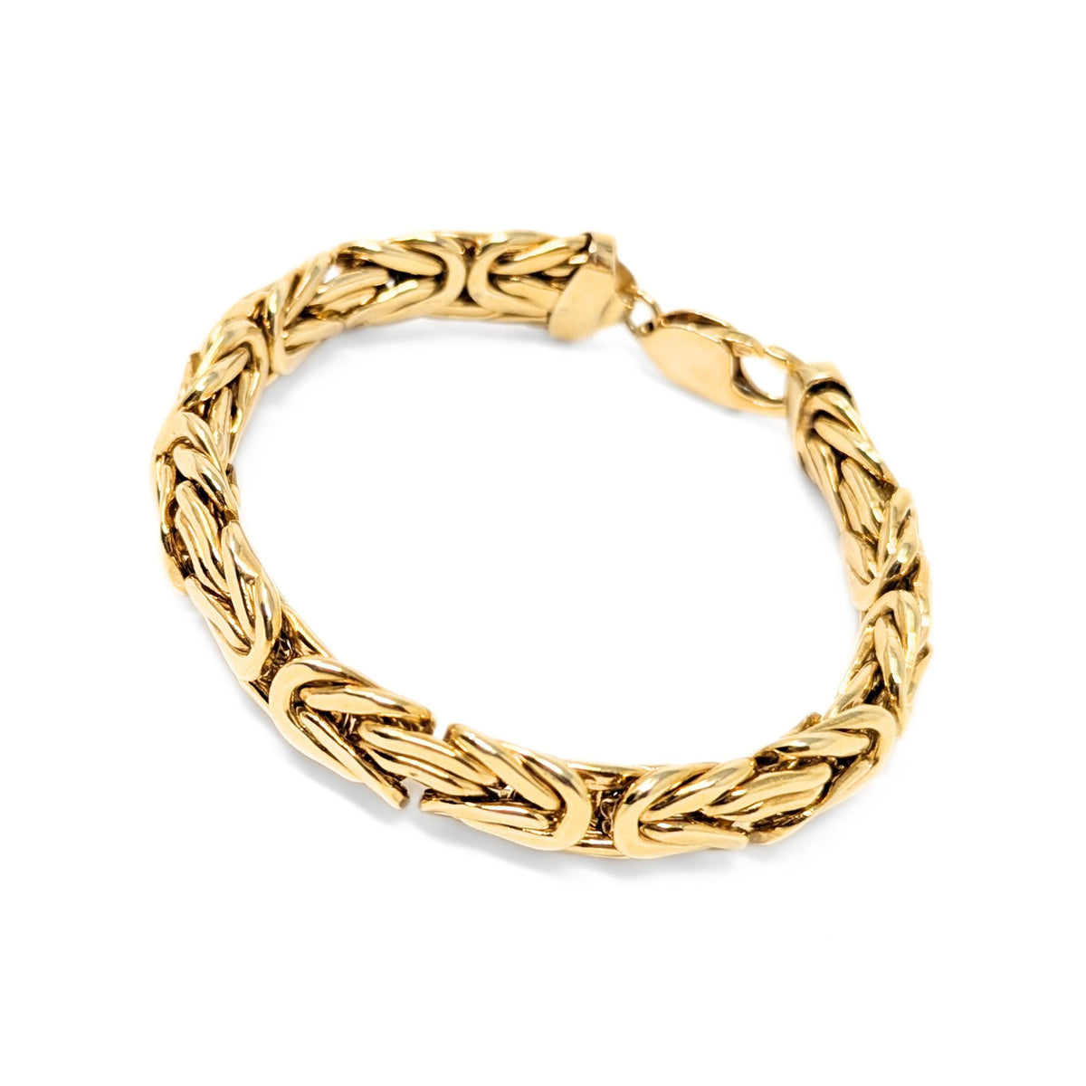 13K Gold 7 3/4" Byzantine Link Bracelet (29.5g)