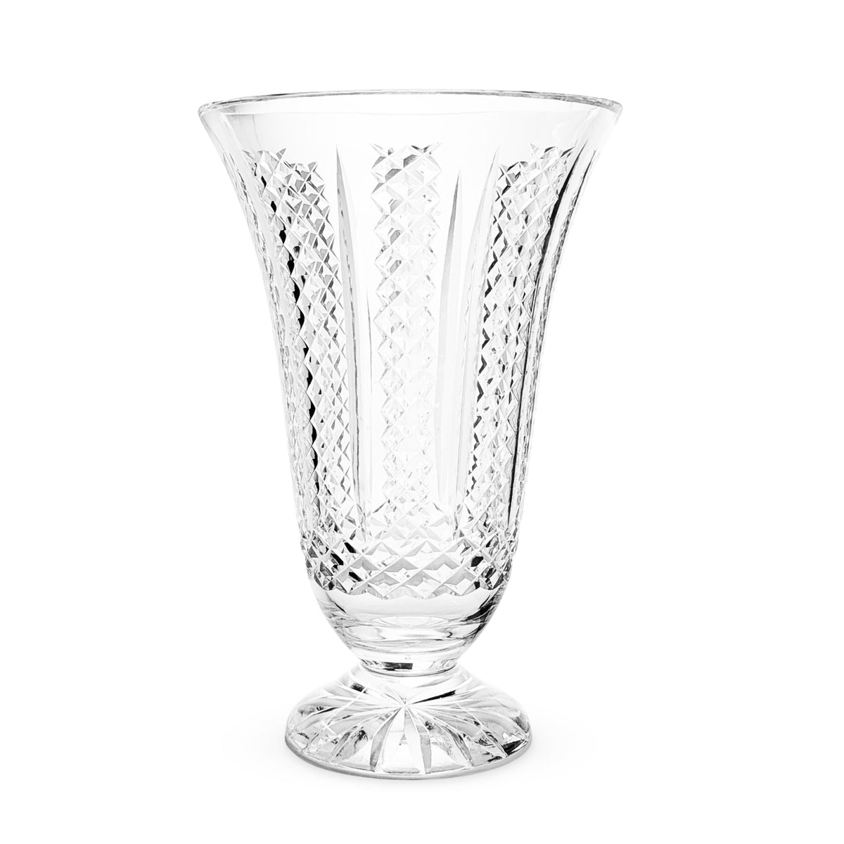 Waterford Crystal "Hibernia" 10" Footed Vase
