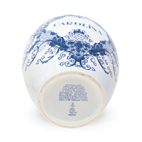 Royal Goedewaagen Delft 11” Colonial Williamsburg Carolina Tobacco Jar
