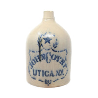 N.A.White Antique 2gal Jug, John Coyne Utica NY