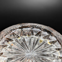 Bohemian Antique Amber Cut to Clear Muffineer/ Sugar Shaker