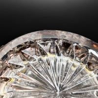 Bohemian Antique Amber Cut to Clear Muffineer/ Sugar Shaker