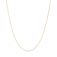 13K Gold 1.5mm 21” Twisted Rope Chain Necklace