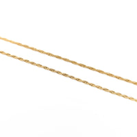 13K Gold 1.5mm 21” Twisted Rope Chain Necklace