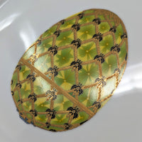 Veritable Porcelaine Email de Limoges Faberge Easter Egg 12" Charger Plates (6)