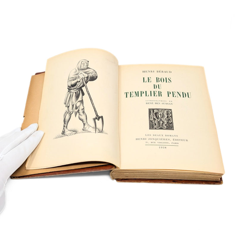 Le Bois du Templier Pendu by Henri Beraud, 1928, Illustrated by René Ben Sussan