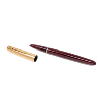 Parker "51" Burgundy Fountain Pen W/ 12K Rolled Gold Cap, Untested