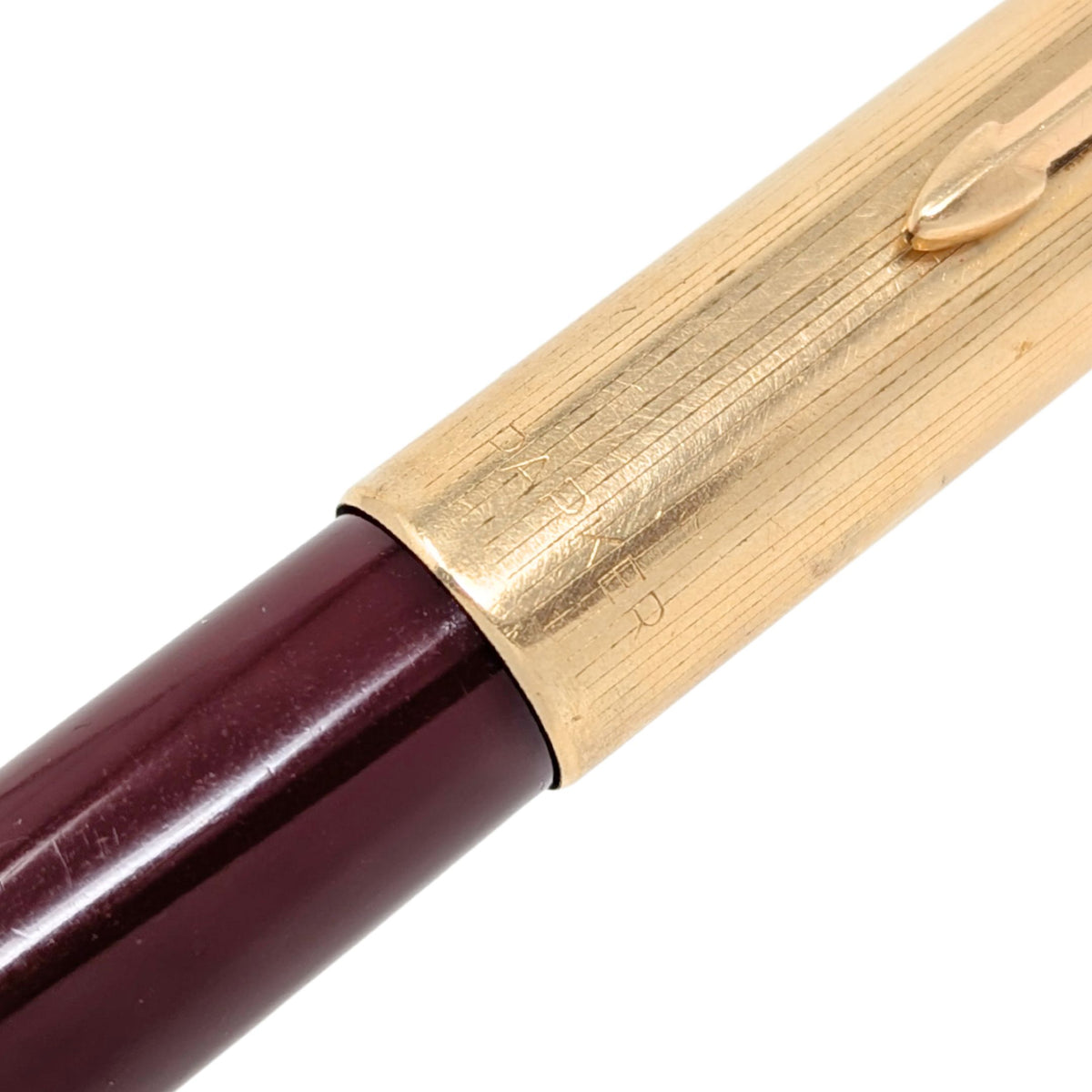 Parker "51" Burgundy Fountain Pen W/ 12K Rolled Gold Cap, Untested