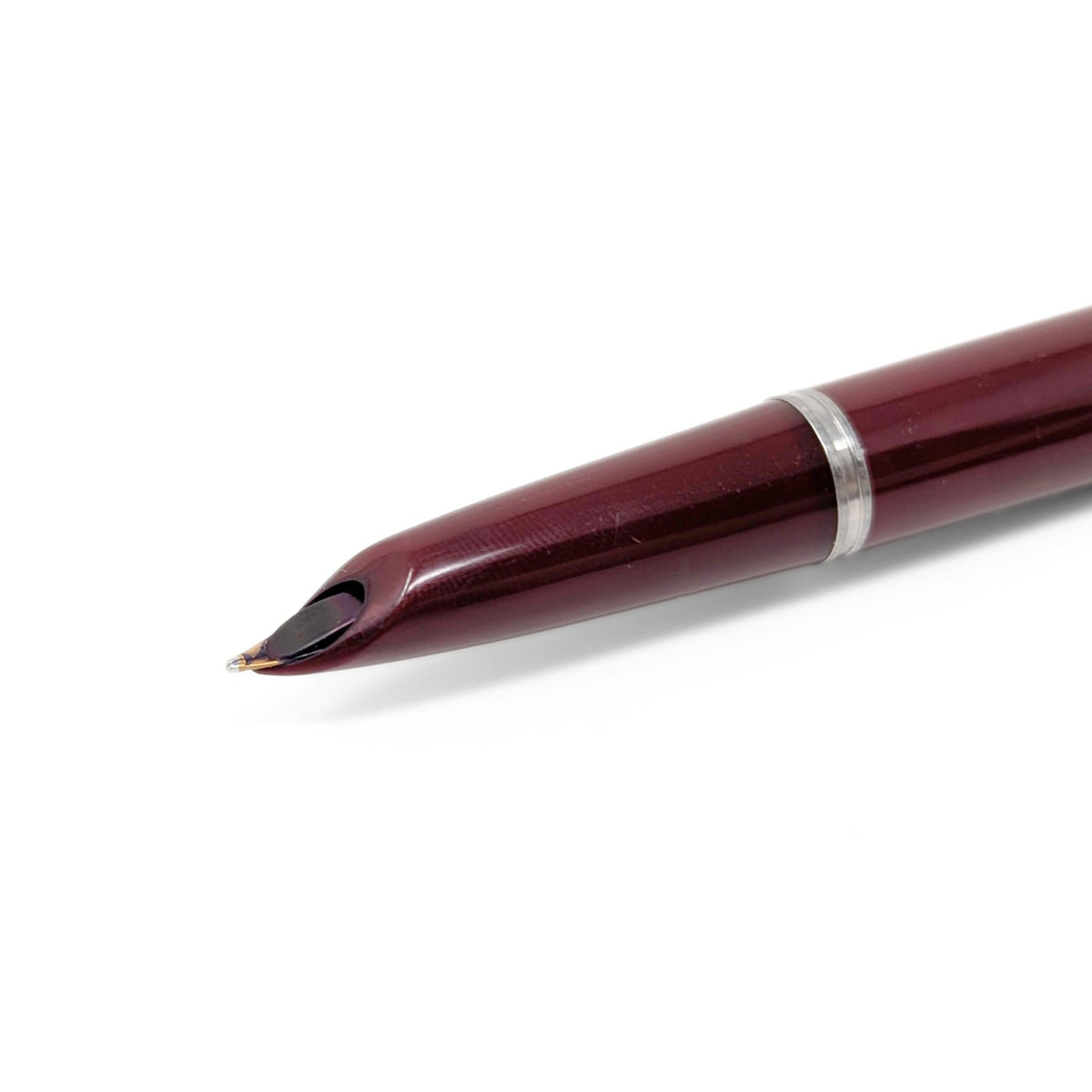 Parker "51" Burgundy Fountain Pen W/ 12K Rolled Gold Cap, Untested