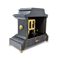 Ingraham 1880’s 8-Day Black Mantle Lion Theme Clock