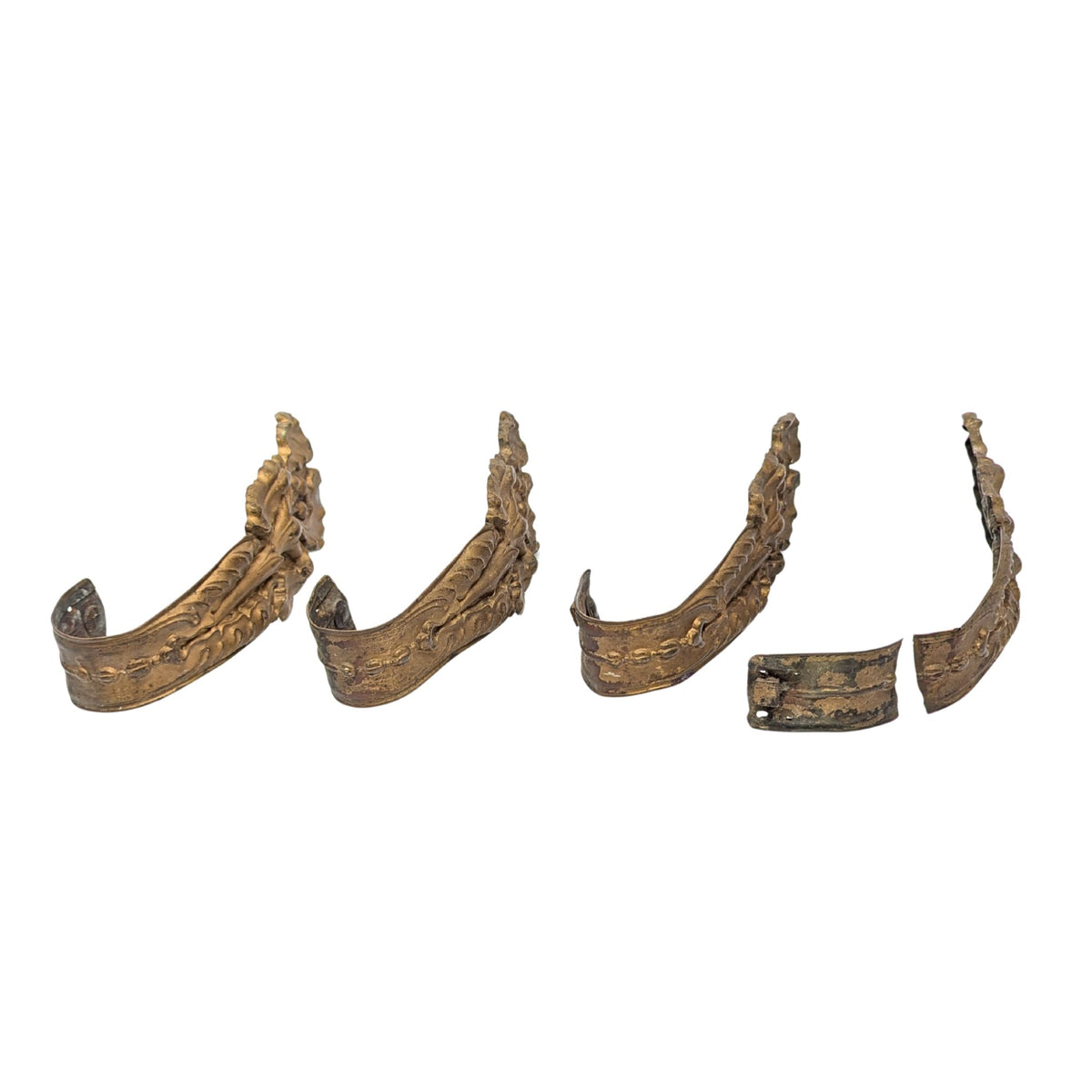 French 18th Century Rococo Bronze Curtain Tiebacks (4)