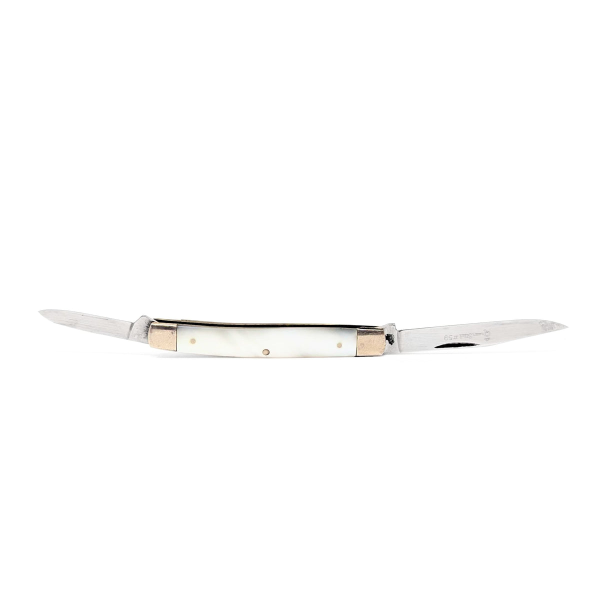 Queen Cutlery Co. Pearl 2 Blade Senator #59 Pocket Knife