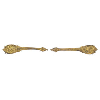 Pair French Victorian Baroque Gilt Bronze Ormolu Curtain Tiebacks (2)