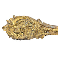 Pair French Victorian Baroque Gilt Bronze Ormolu Curtain Tiebacks (2)