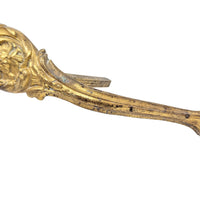 Pair French Victorian Baroque Gilt Bronze Ormolu Curtain Tiebacks (2)