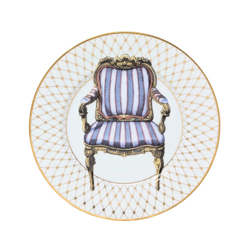 Fitz & Floyd "Chaise" Salad Plates (I, II, III, & IV)