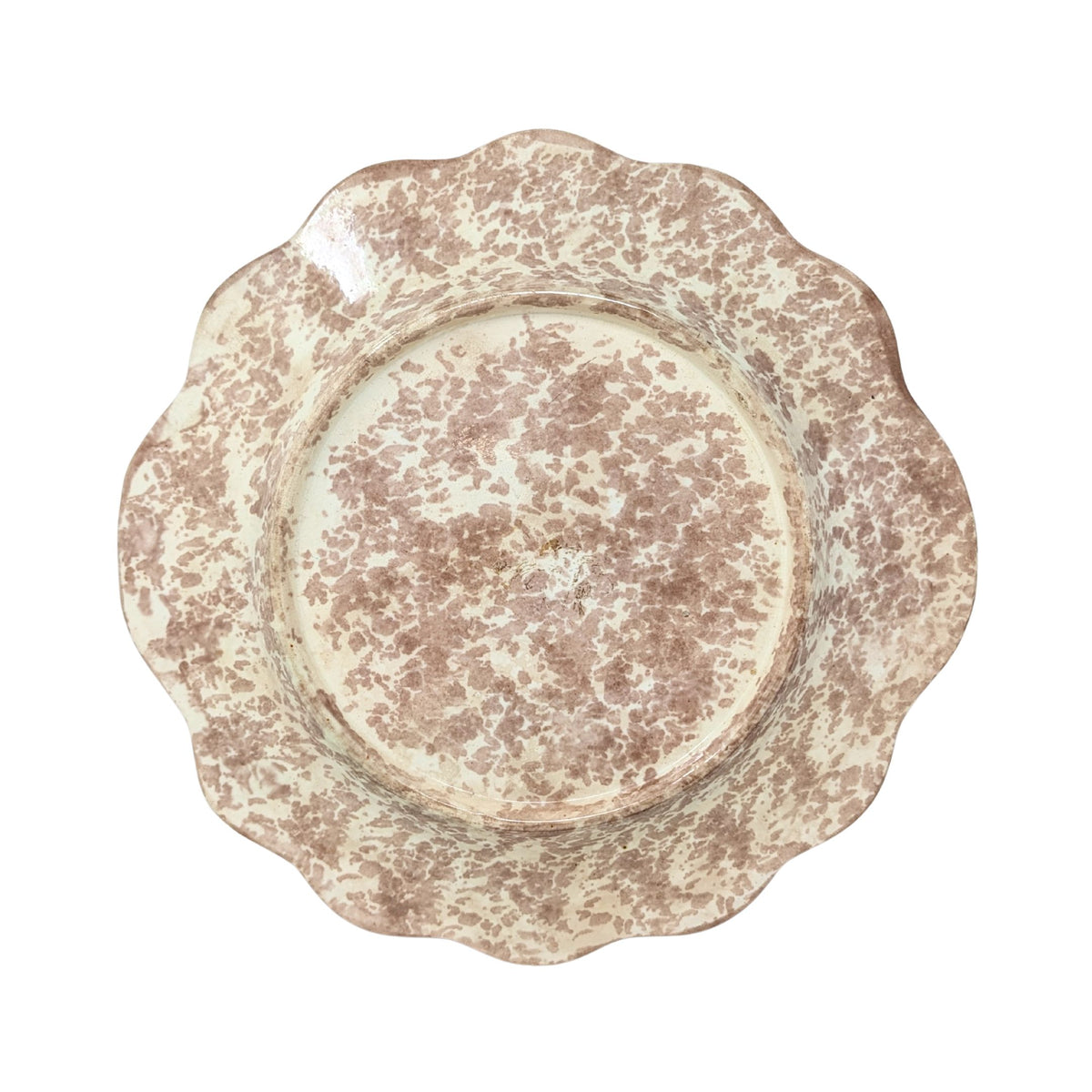 Arsenal 1880’s Majolica Pottery Farm Dog Plate