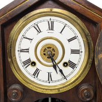 New Haven 1880 Tuscan 1-Day Rosewood Mantle Clock
