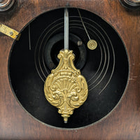 New Haven 1880 Tuscan 1-Day Rosewood Mantle Clock