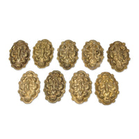 Antique French Bronze Ormolu Baroque Curtain Tiebacks (9)