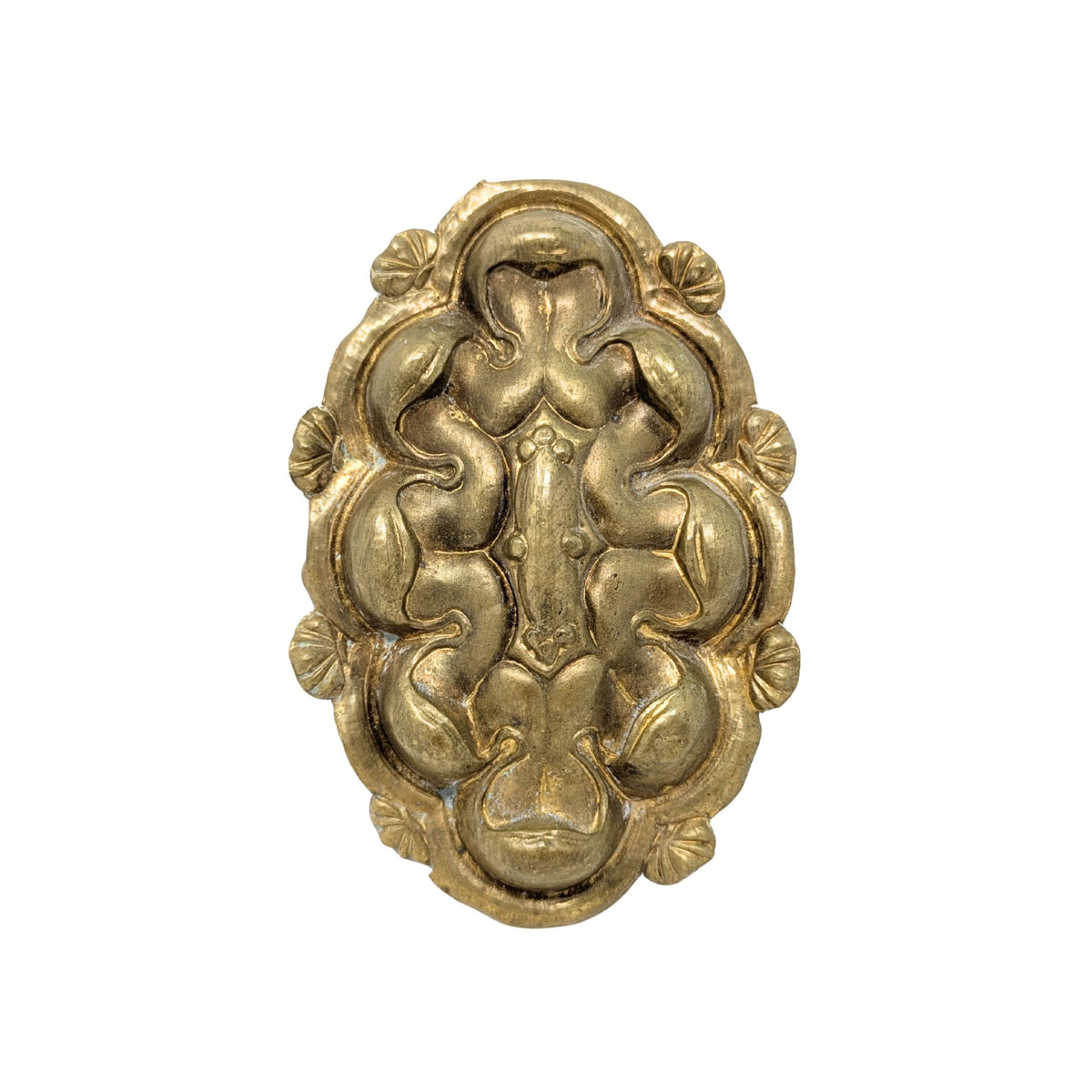 Antique French Bronze Ormolu Baroque Curtain Tiebacks (9)