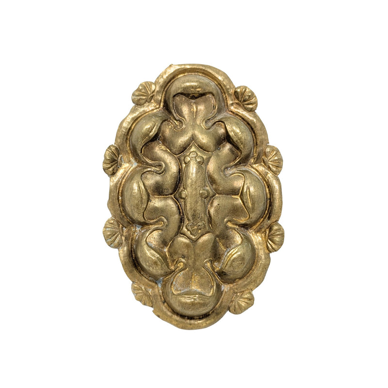 Antique French Bronze Ormolu Baroque Curtain Tiebacks (9)