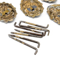 Antique French Bronze Ormolu Baroque Curtain Tiebacks (9)