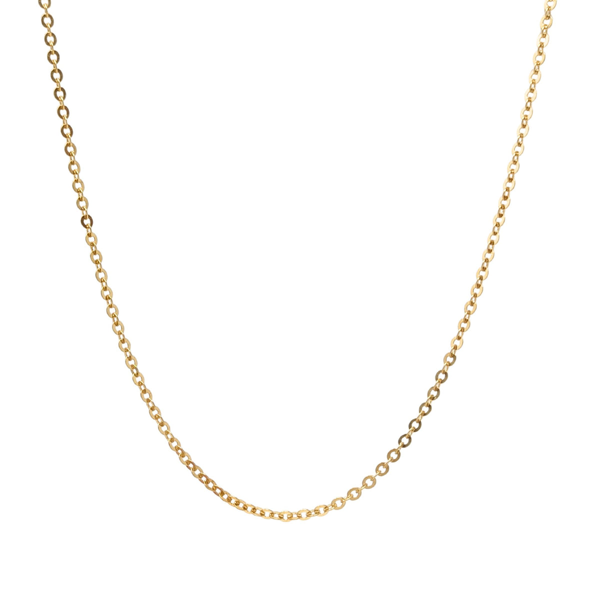 Balestra 17K Italian 3.5mm Circle Link 20” Chain Necklace